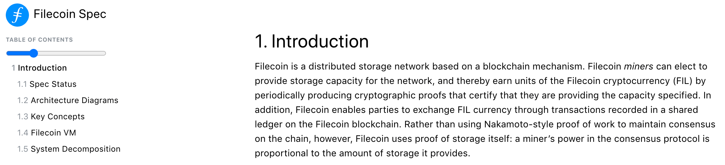 Filecoin Spec Header